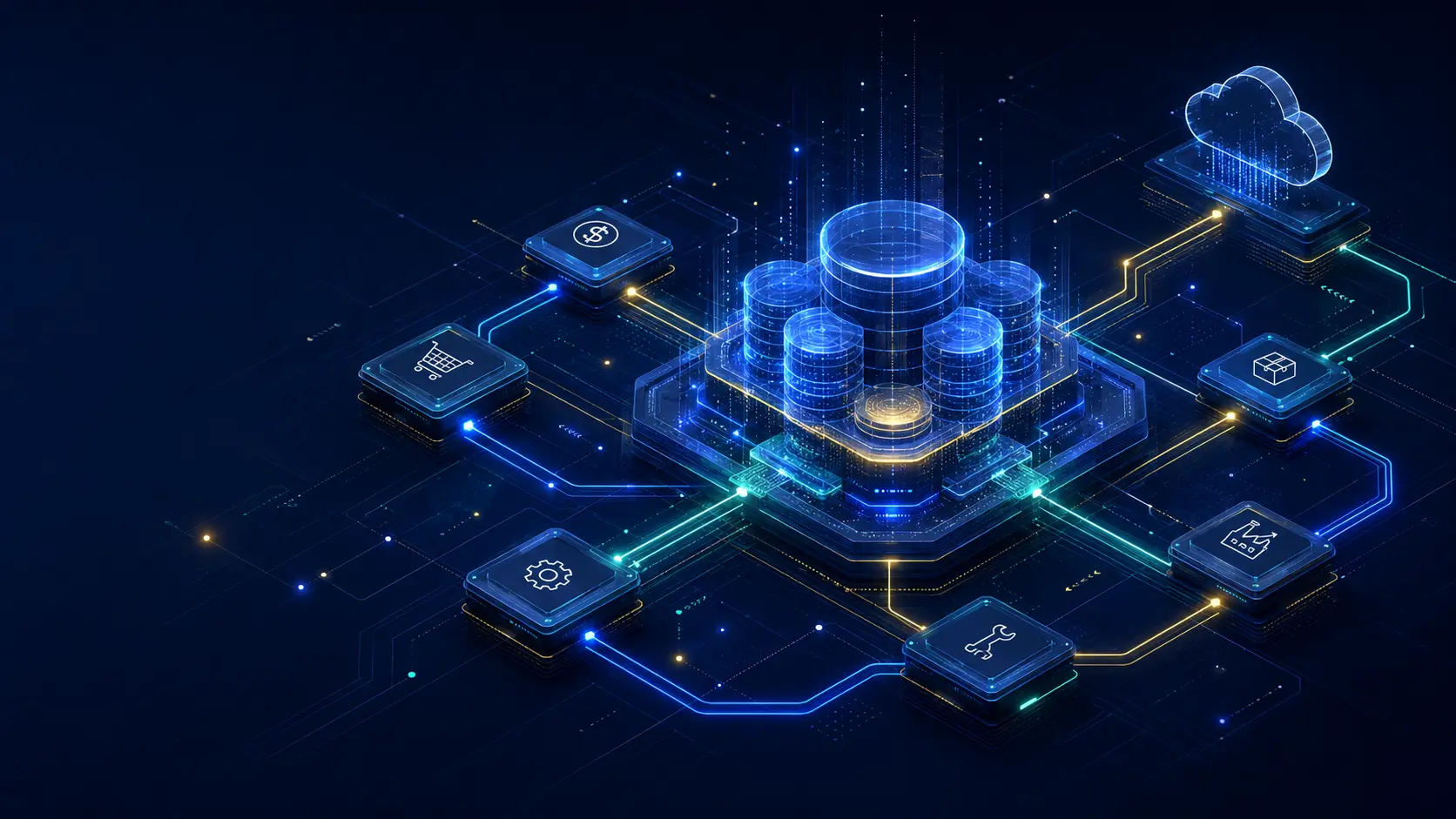 Enterprise data architecture and connected business processes